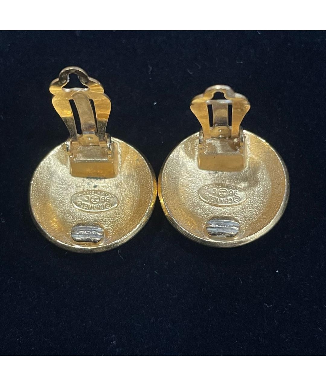CHANEL Золотые серьги, фото 3