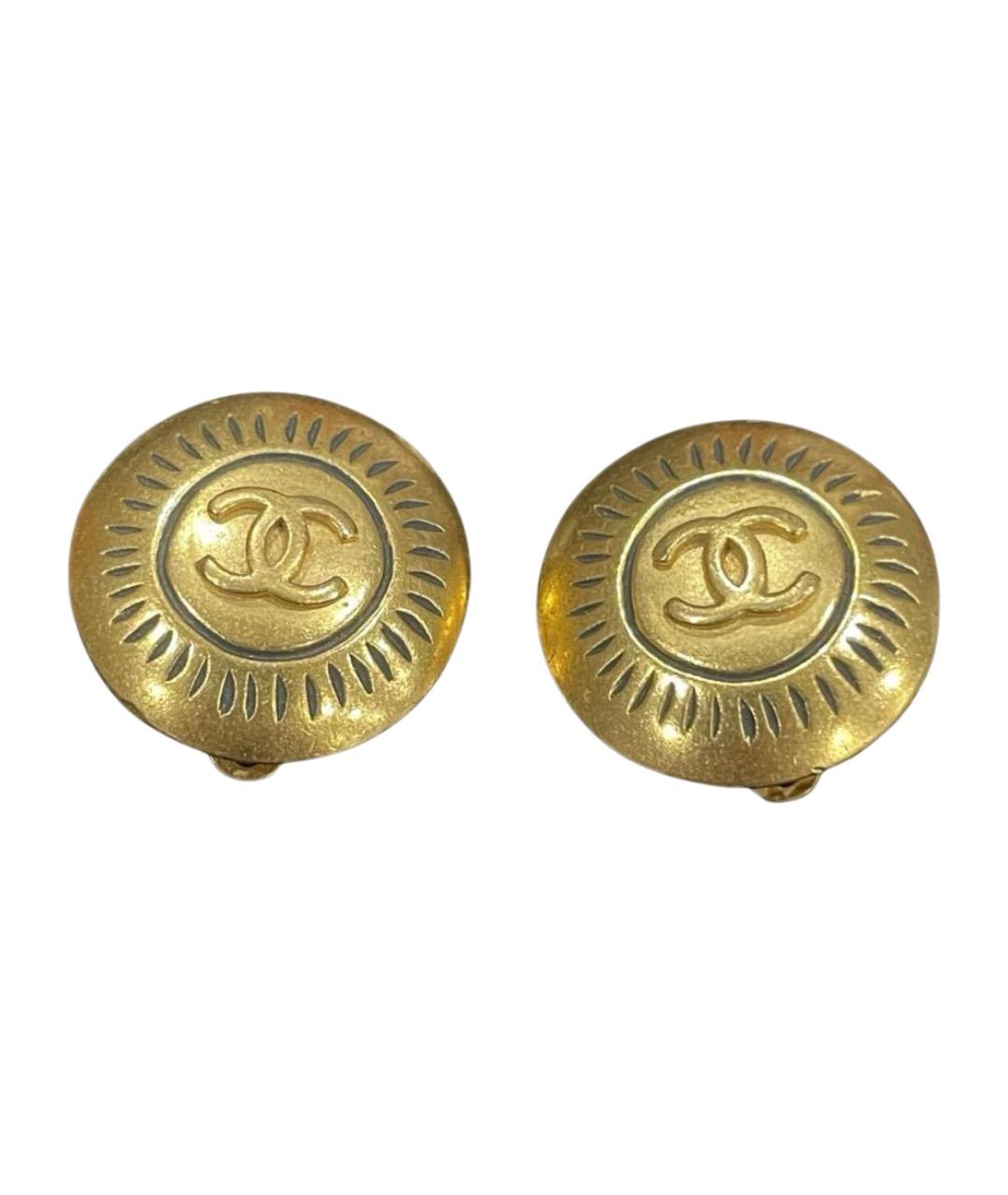 CHANEL Золотые серьги, фото 1