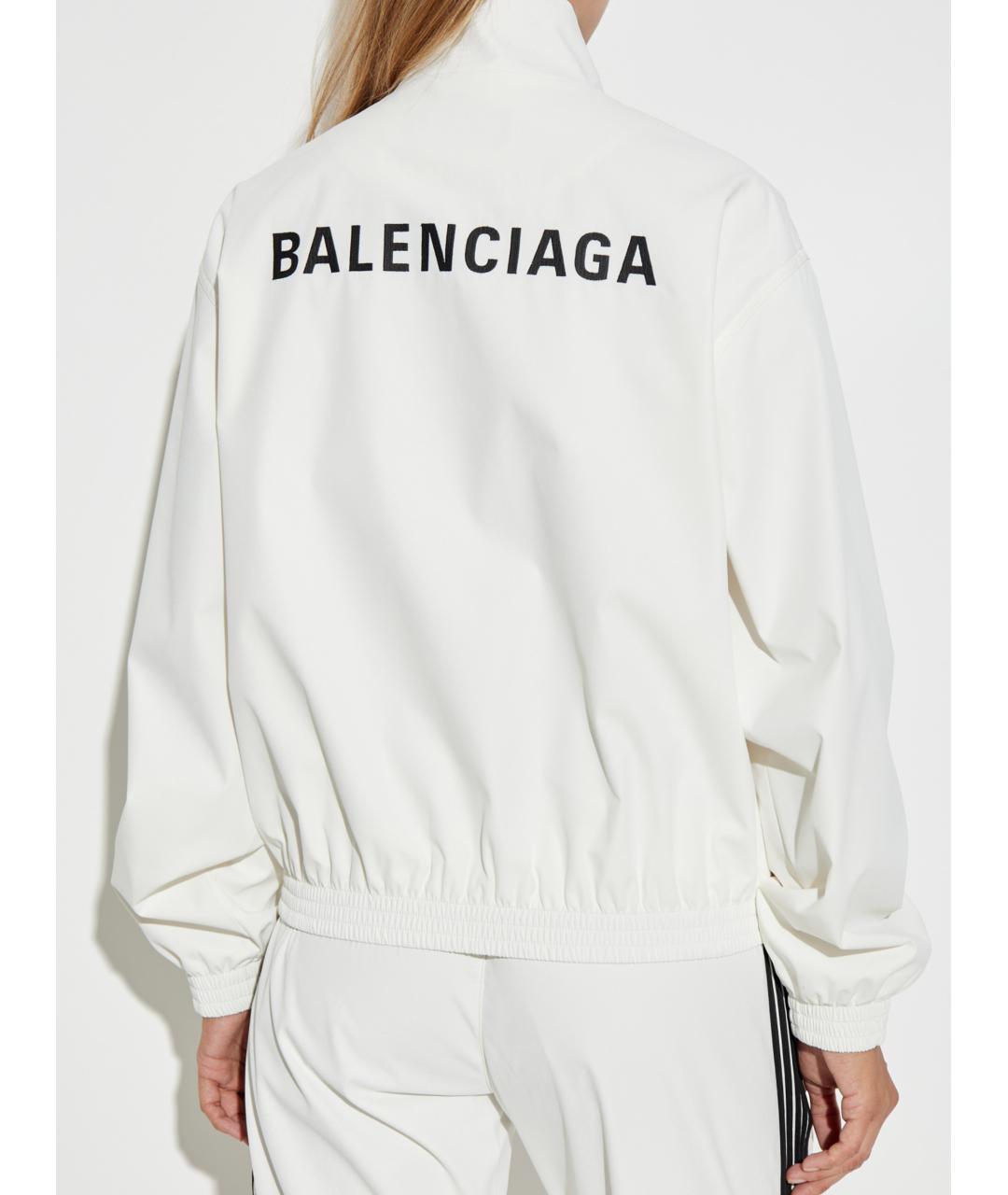 BALENCIAGA Белая полиэстеровая куртка, фото 4
