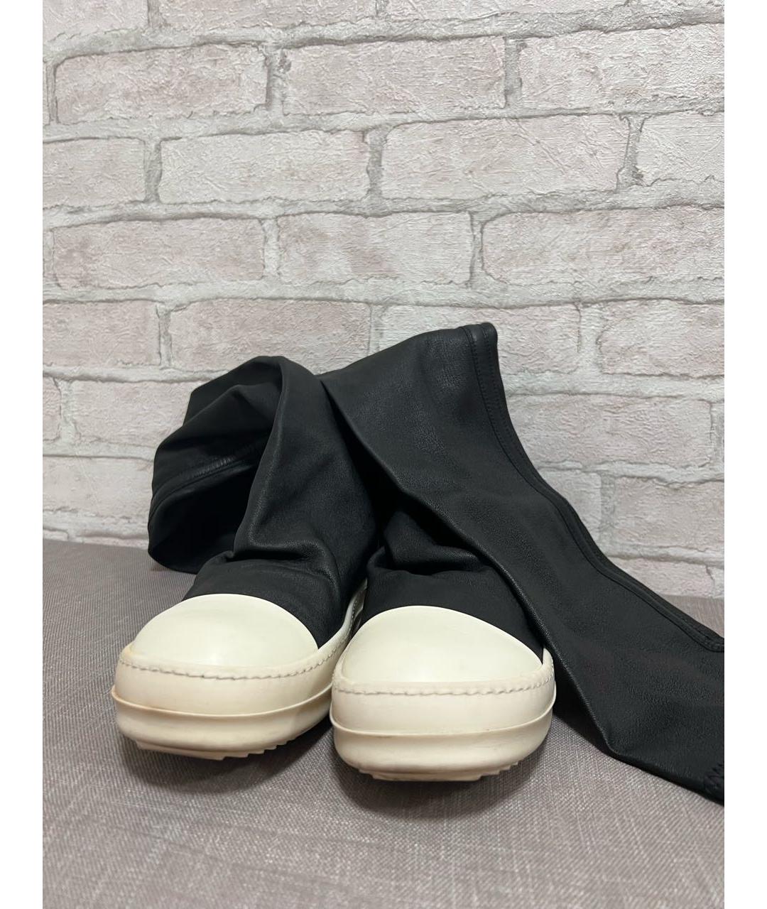 RICK OWENS DRKSHDW Черные ботфорты, фото 2