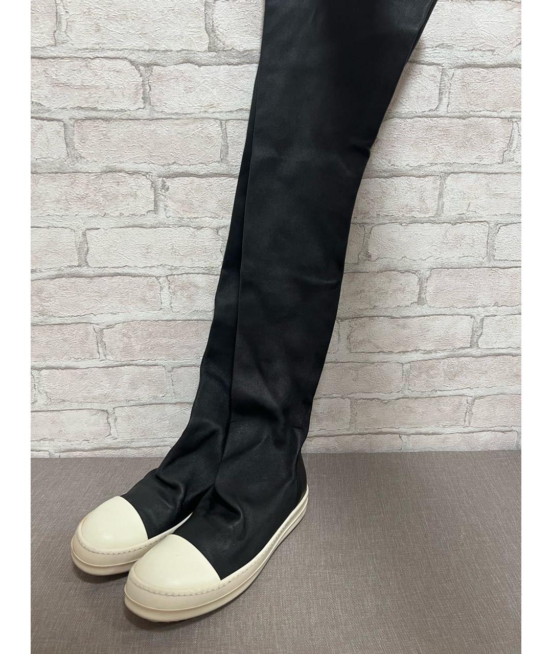 RICK OWENS DRKSHDW Черные ботфорты, фото 6