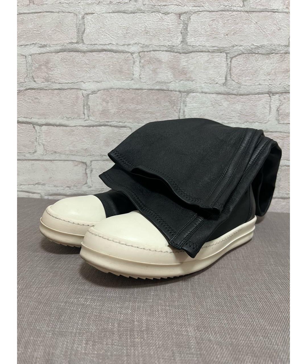 RICK OWENS DRKSHDW Черные ботфорты, фото 3