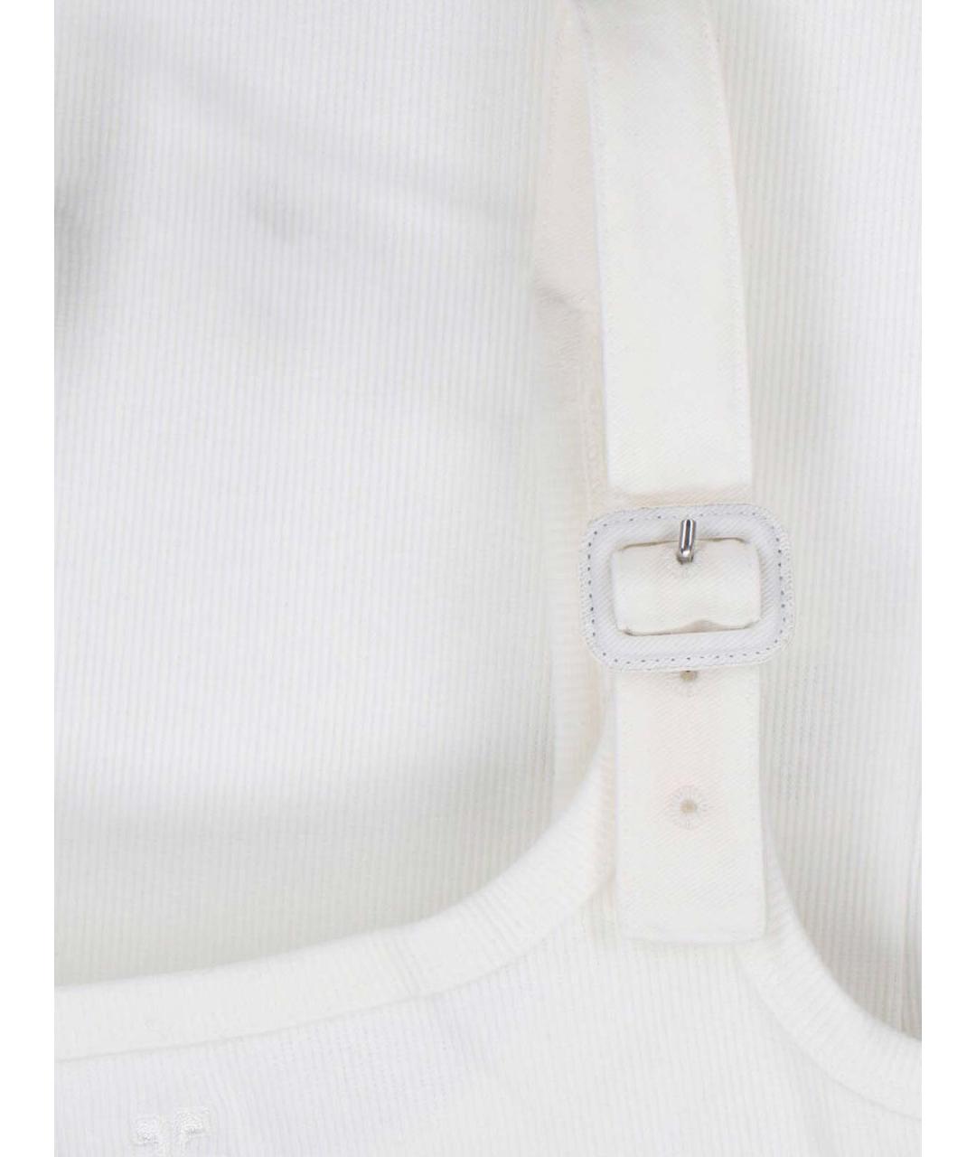 COURREGES Белая хлопковая майка, фото 3