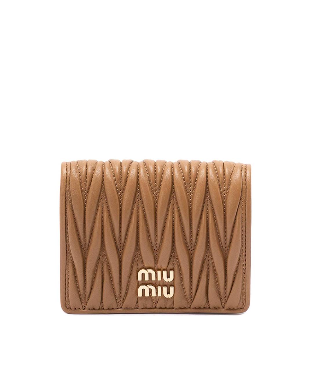 MIU MIU Бежевый кожаный кошелек, фото 1