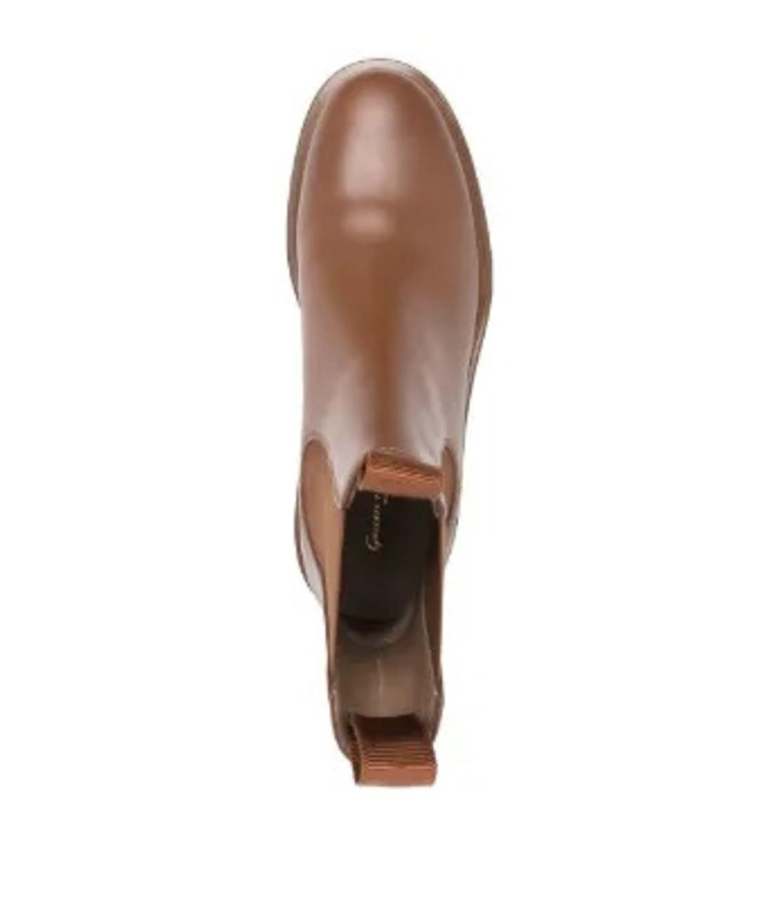 GIANVITO ROSSI Коричневые резиновые высокие ботинки, фото 4