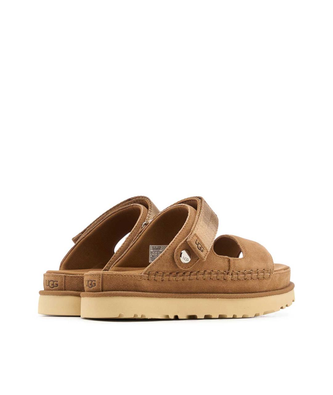UGG AUSTRALIA Коричневые замшевые сандалии, фото 3