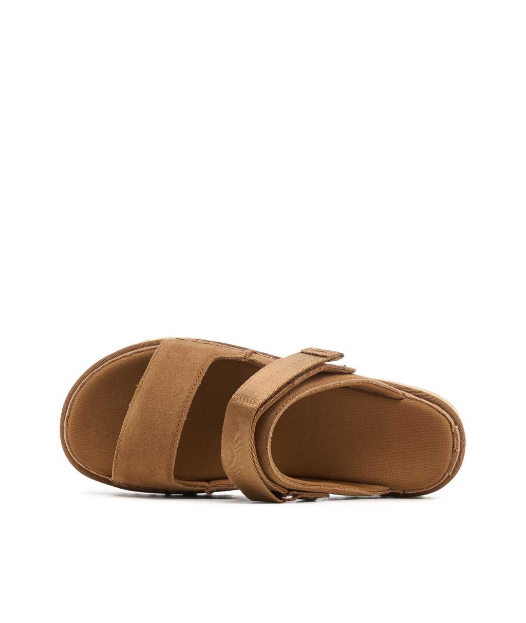 UGG AUSTRALIA Коричневые замшевые сандалии, фото 5