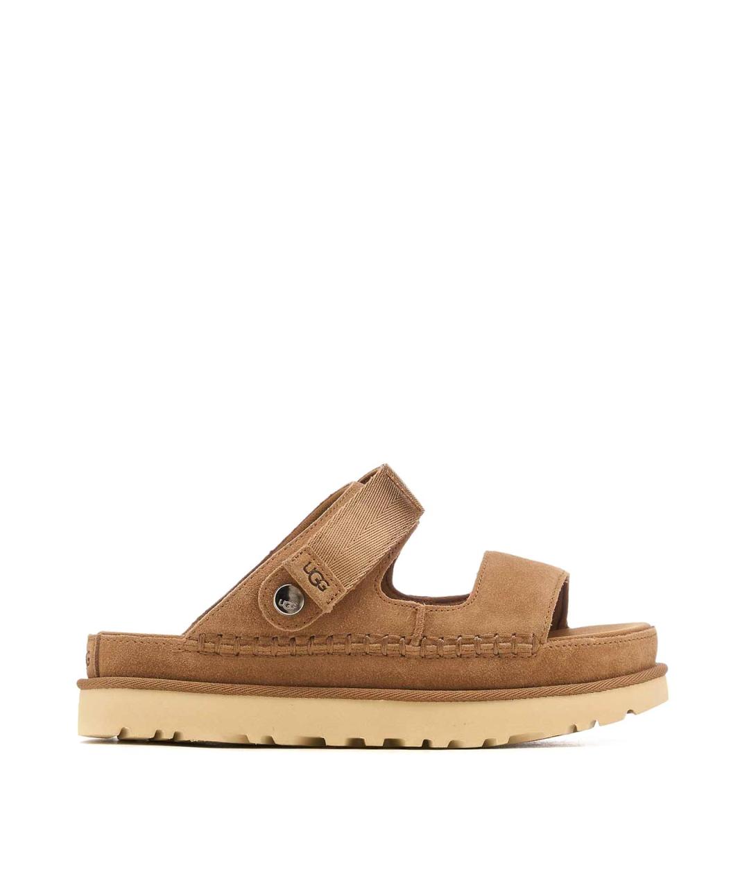 UGG AUSTRALIA Коричневые замшевые сандалии, фото 1