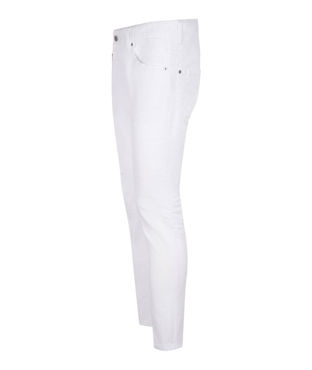 DSQUARED2 Белые хлопковые джинсы скинни, фото 2