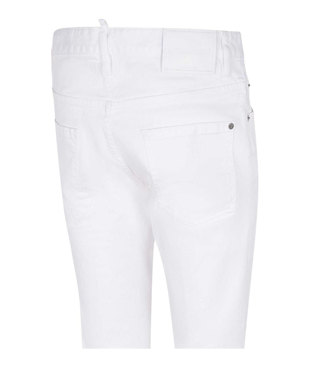 DSQUARED2 Белые хлопковые джинсы скинни, фото 4