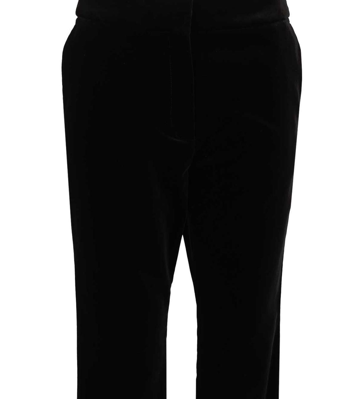 GOLDEN GOOSE DELUXE BRAND Черные бархатные прямые брюки, фото 3