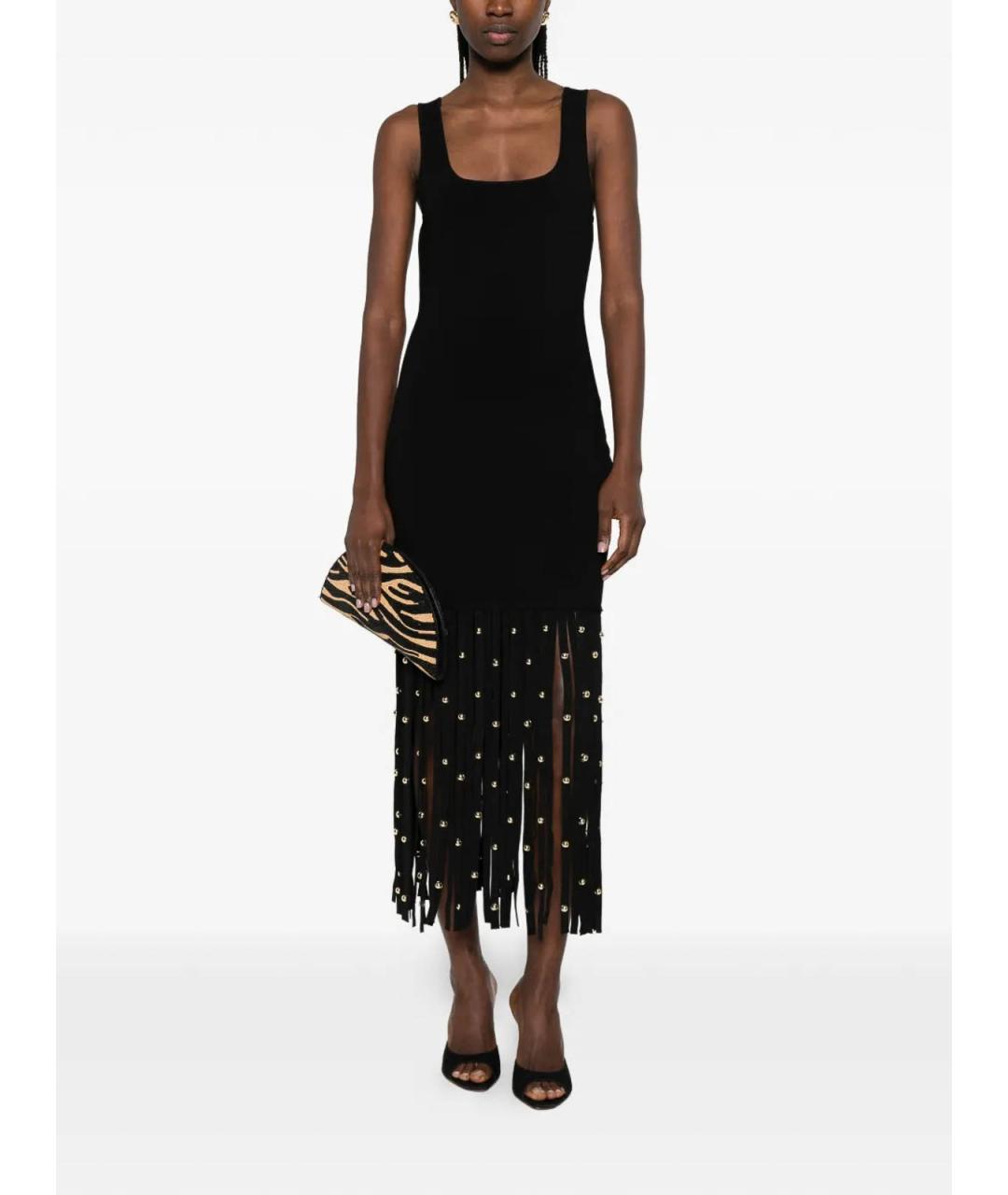SIMKHAI Черное синтетическое повседневное платье, фото 2