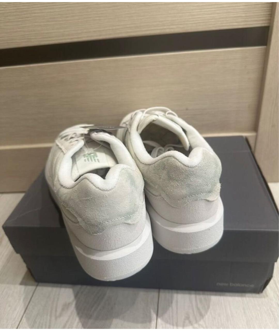 NEW BALANCE Белые замшевые низкие кроссовки / кеды, фото 4