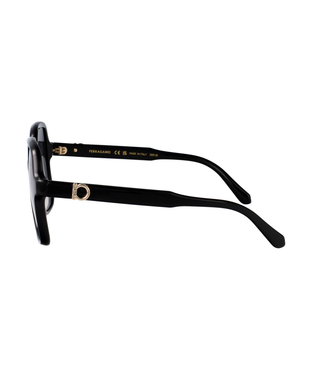 FERRAGAMO Черные солнцезащитные очки, фото 3