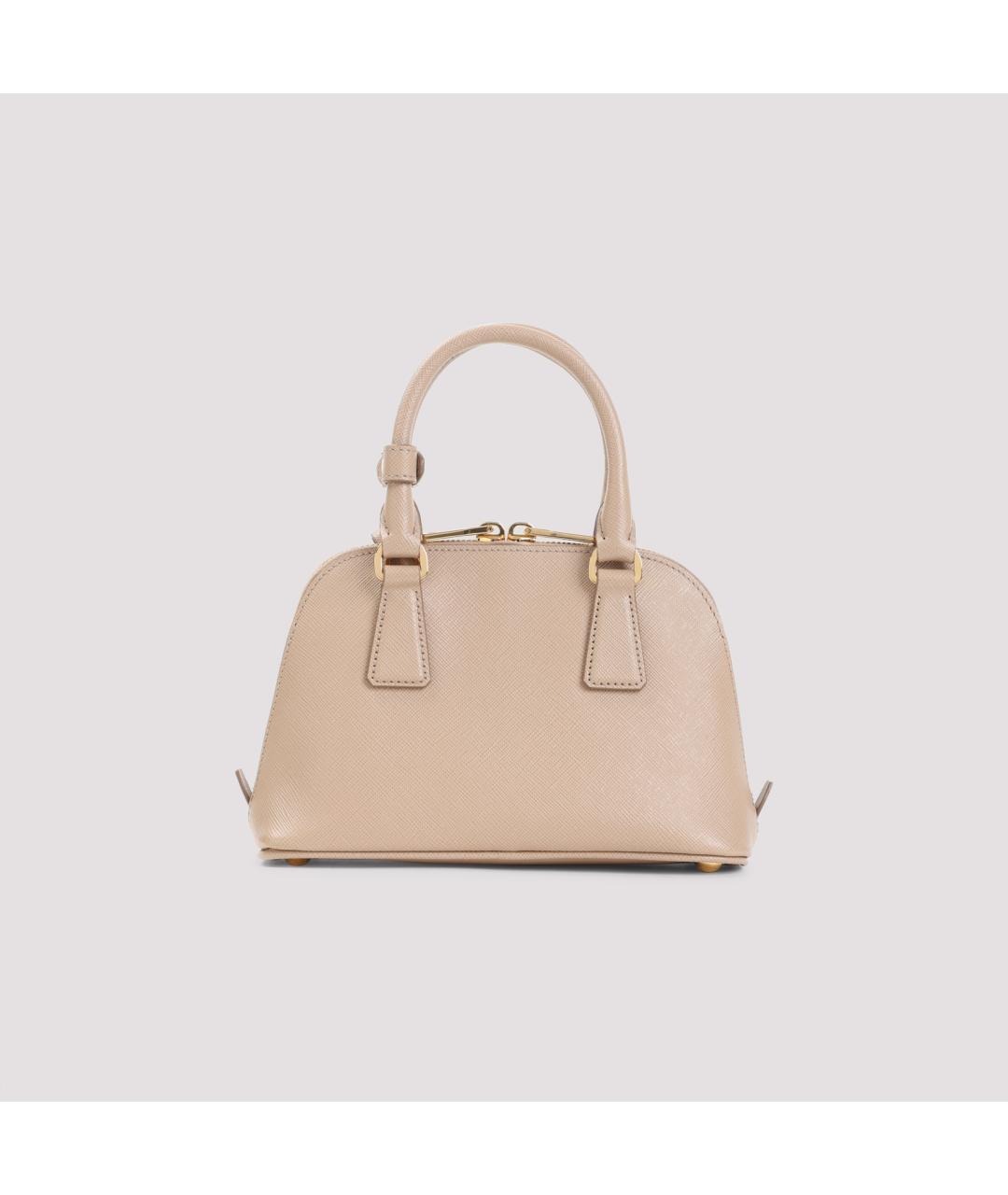 PRADA Бежевая кожаная сумка тоут, фото 3