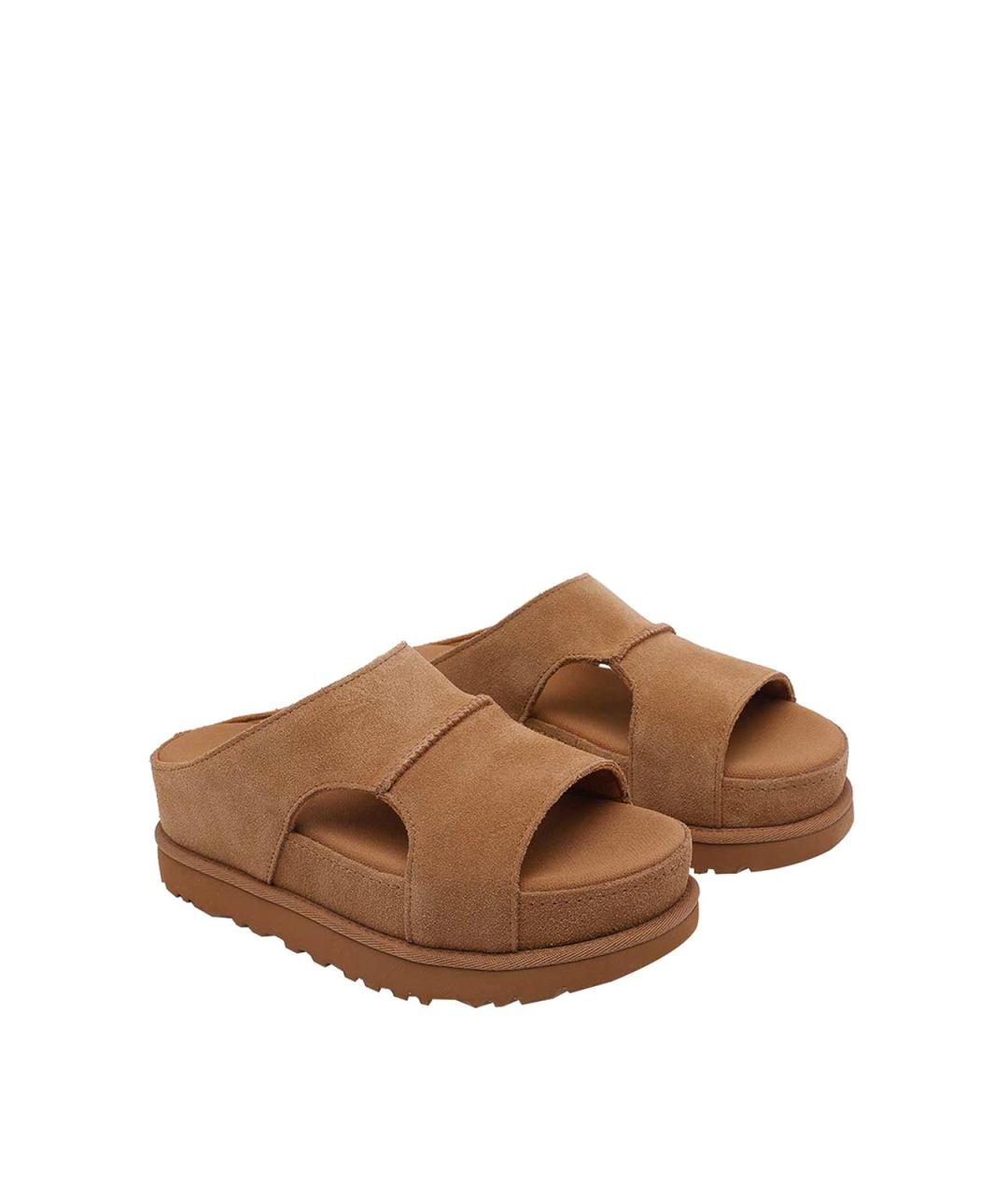 UGG Коричневые замшевые сандалии, фото 2