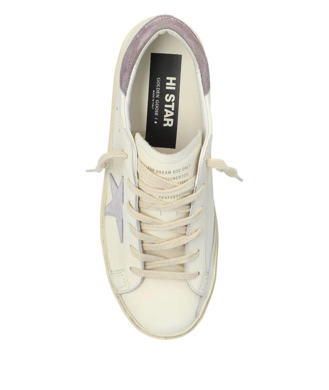 GOLDEN GOOSE DELUXE BRAND Белые кожаные кеды, фото 4