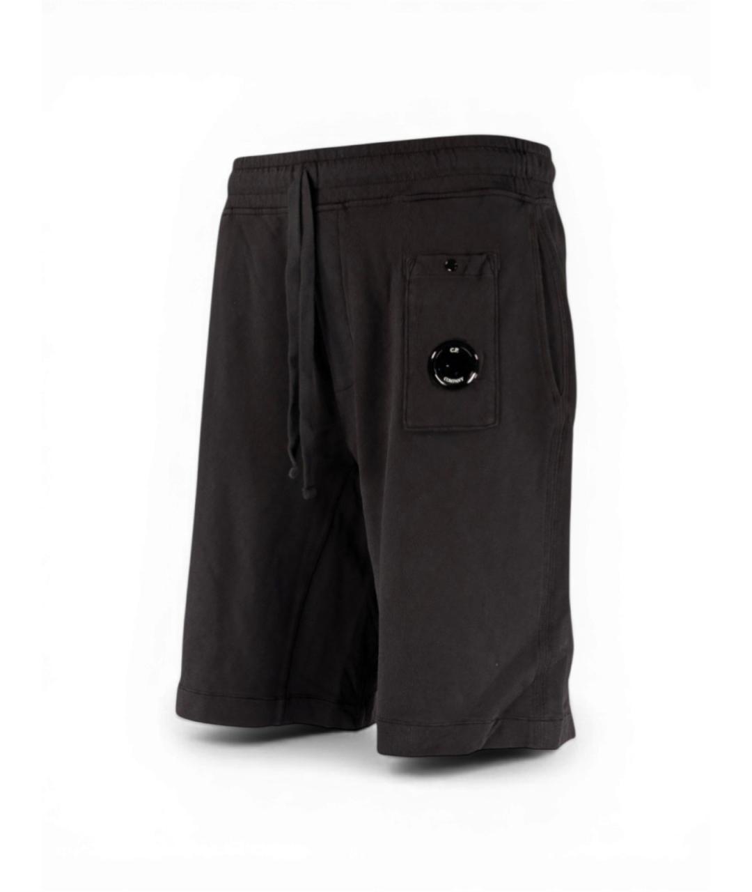 CP COMPANY Черные хлопковые шорты, фото 3
