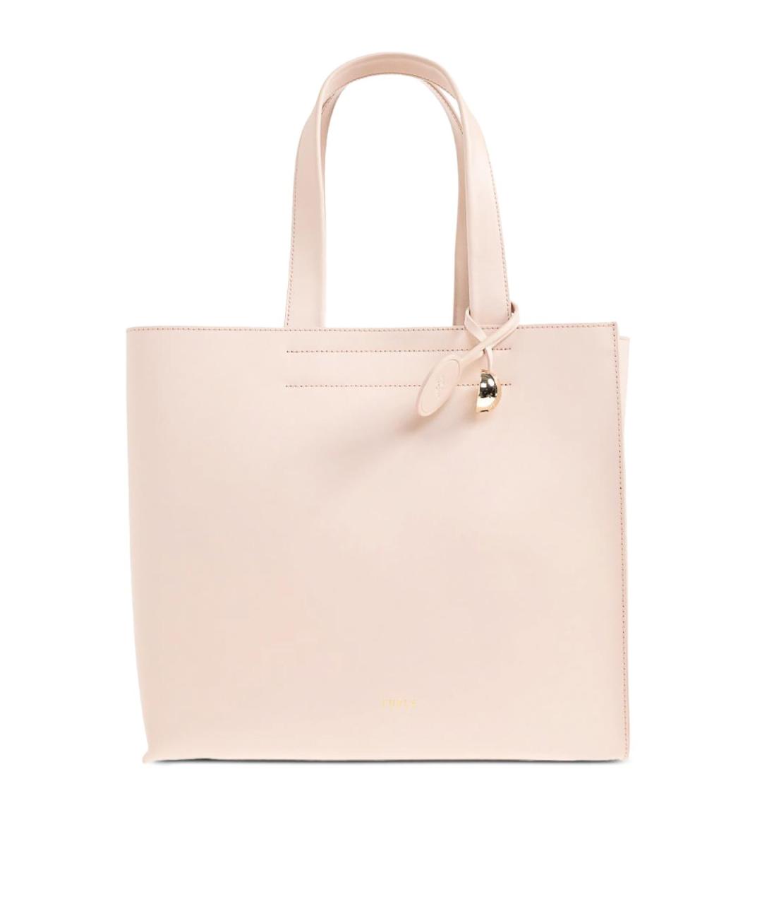 FURLA Розовая кожаная сумка тоут, фото 1