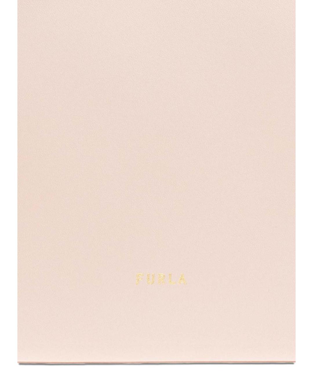 FURLA Розовая кожаная сумка тоут, фото 3