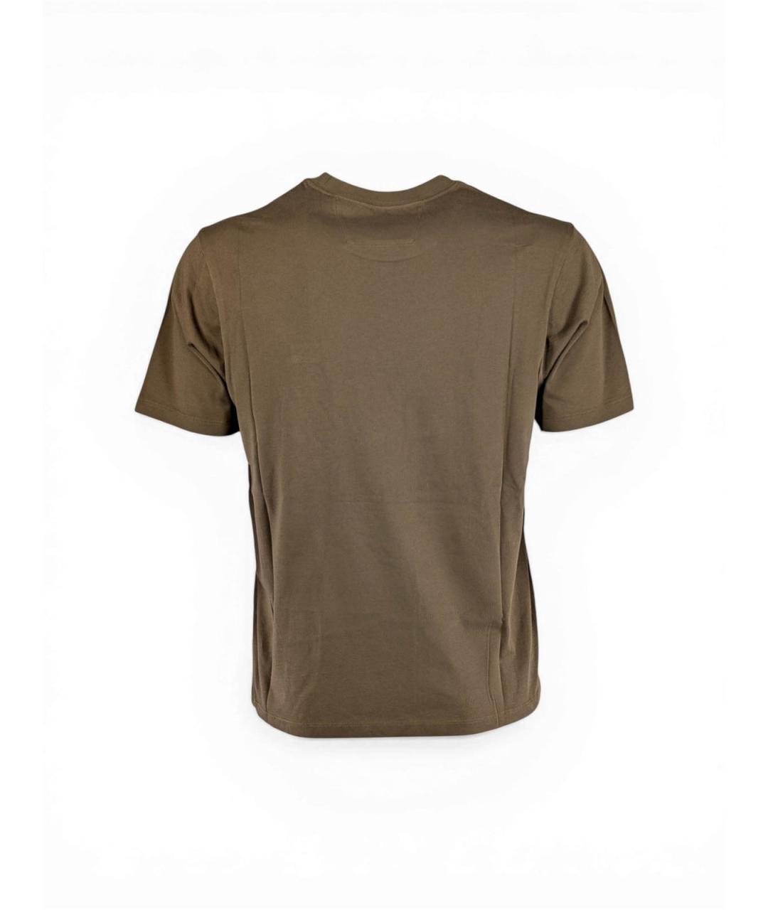 CP COMPANY Зеленое хлопковое поло с коротким рукавом, фото 3