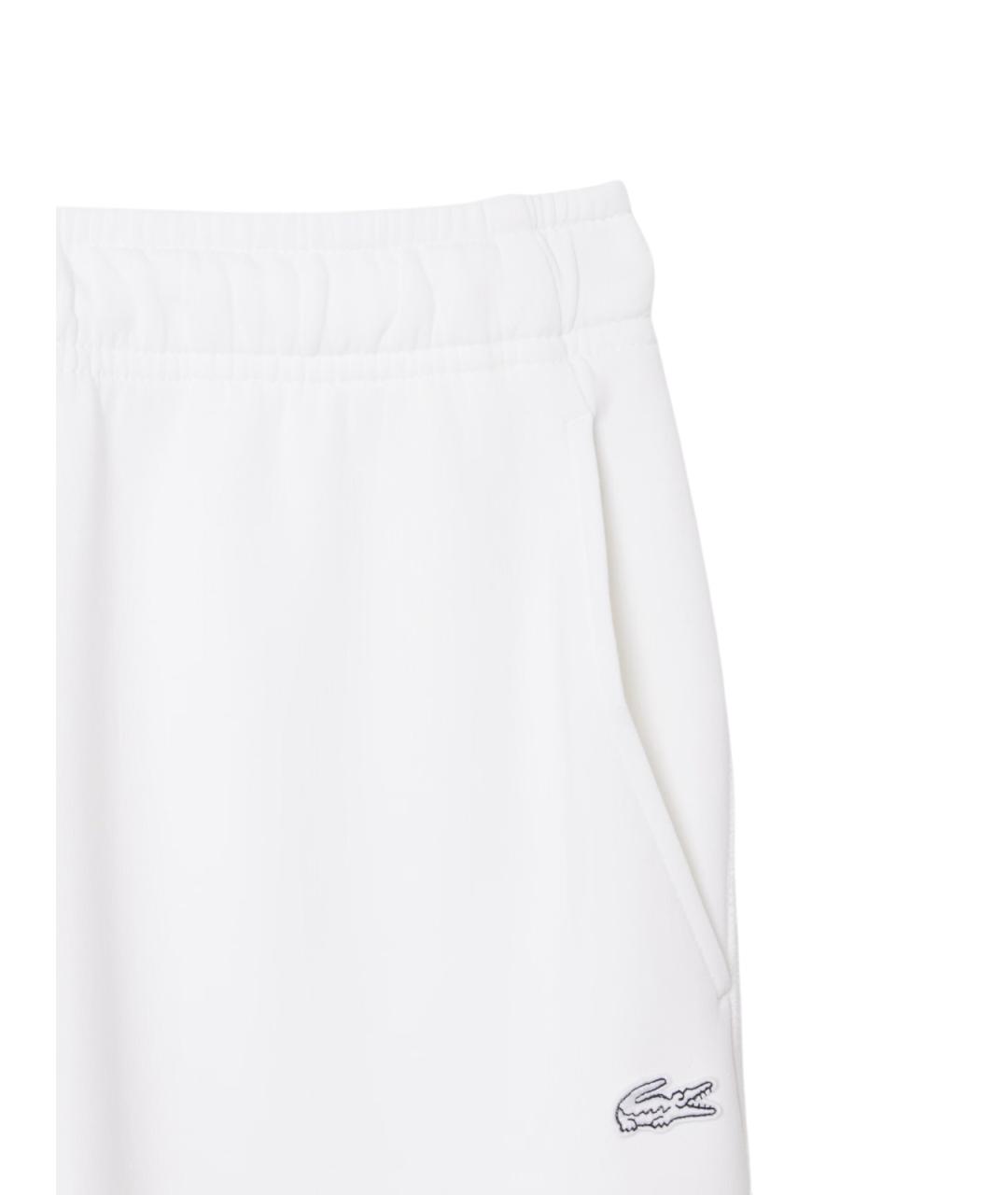 LACOSTE Белые хлопковые спортивные брюки и шорты, фото 2
