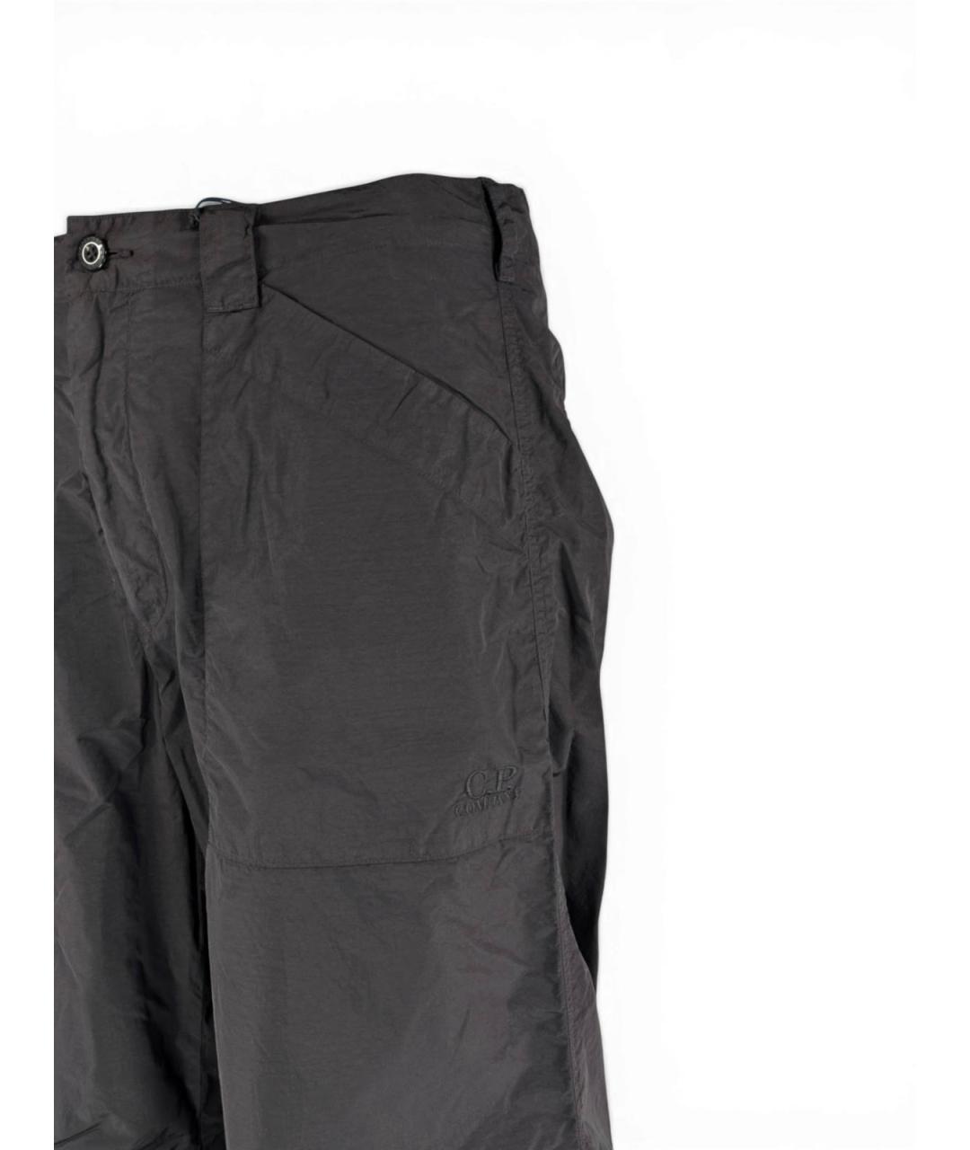 CP COMPANY Черные льняные повседневные брюки, фото 2
