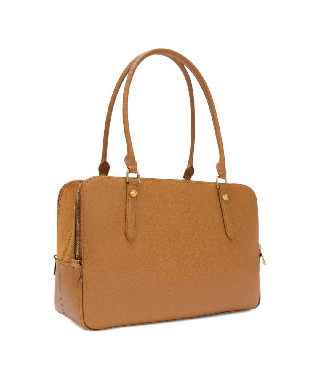 FURLA Оранжевая кожаная сумка через плечо, фото 4
