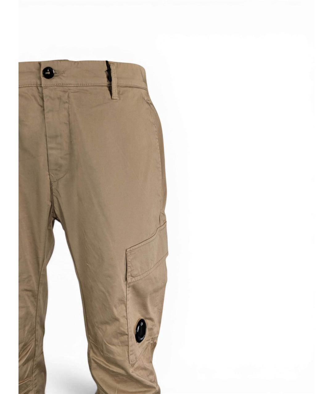 CP COMPANY Бежевые хлопковые повседневные брюки, фото 2