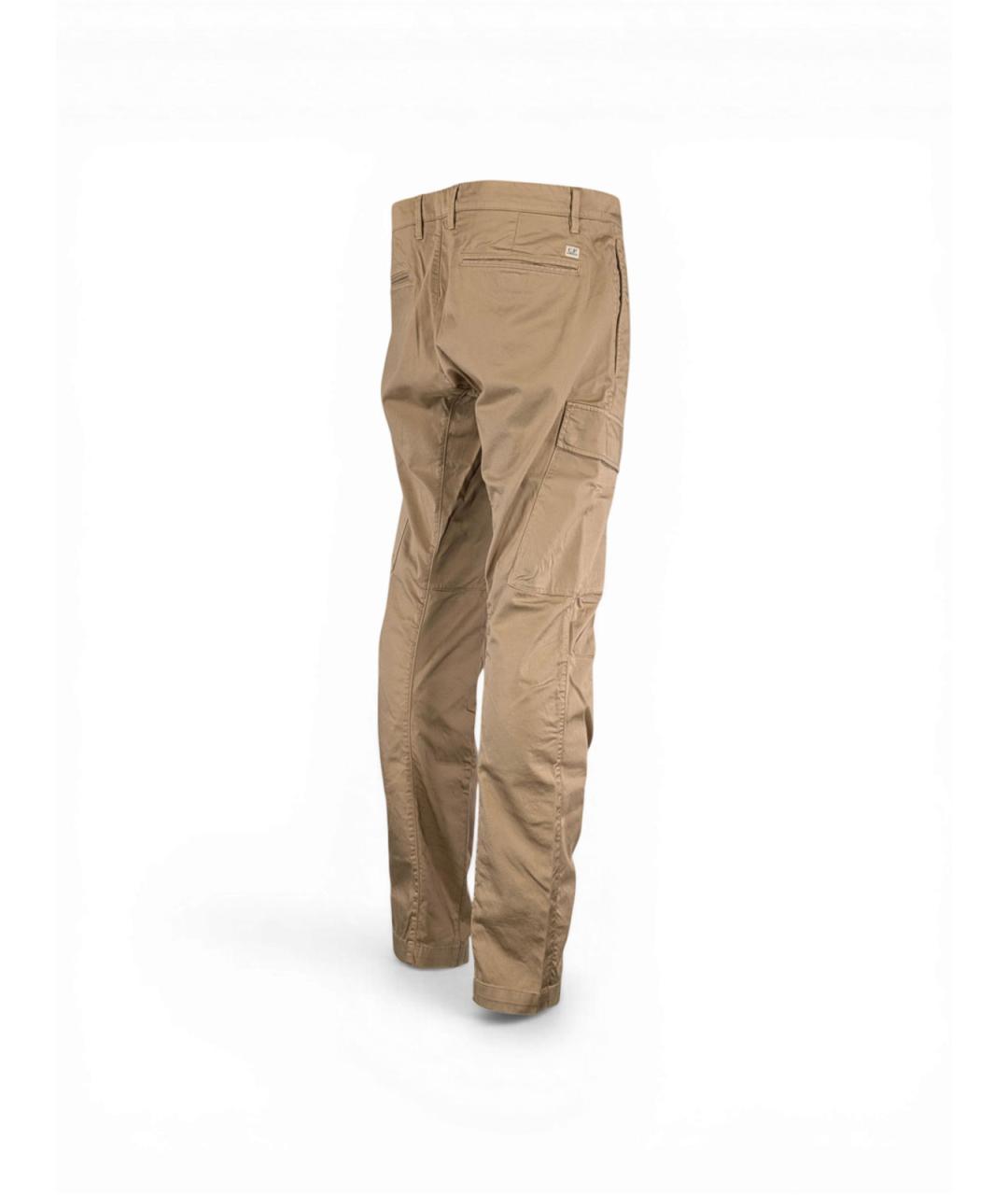 CP COMPANY Бежевые хлопковые повседневные брюки, фото 4