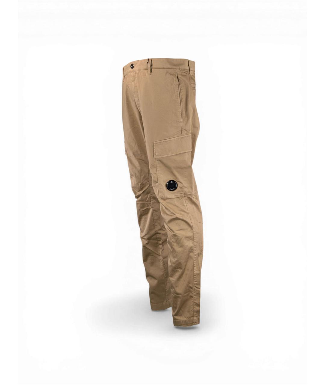 CP COMPANY Бежевые хлопковые повседневные брюки, фото 3