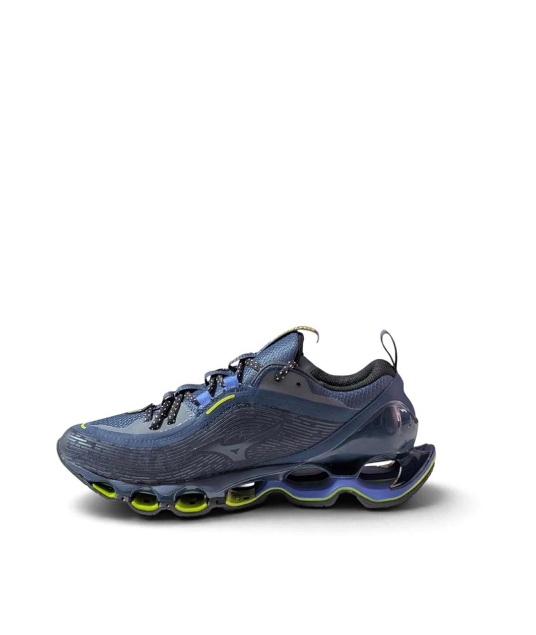 MIZUNO Синие кожаные низкие кроссовки / кеды, фото 2