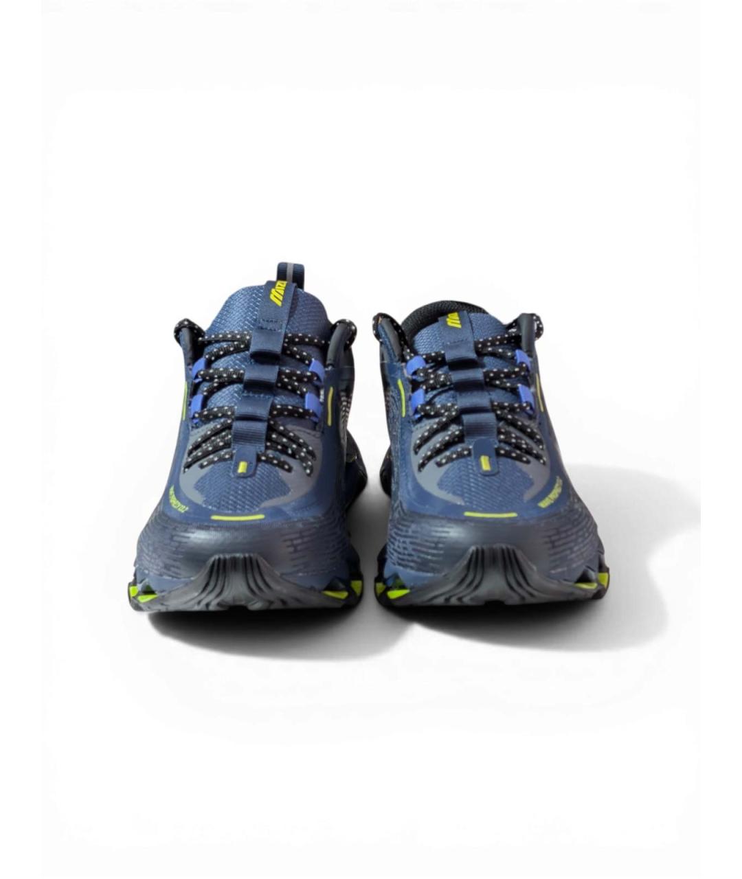 MIZUNO Синие кожаные низкие кроссовки / кеды, фото 4