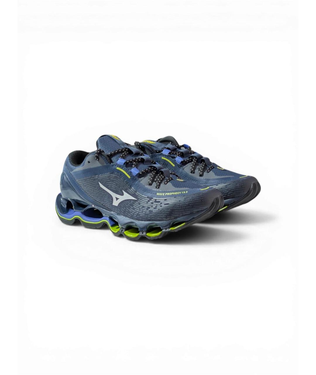 MIZUNO Синие кожаные низкие кроссовки / кеды, фото 3