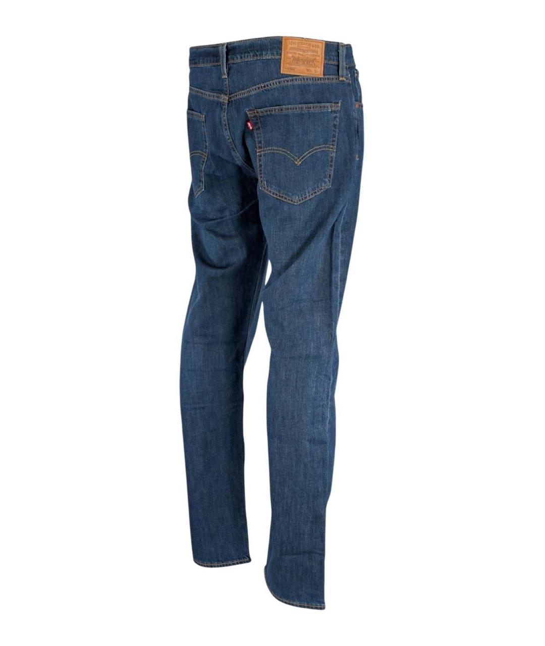 LEVI'S Синие хлопковые прямые джинсы, фото 3