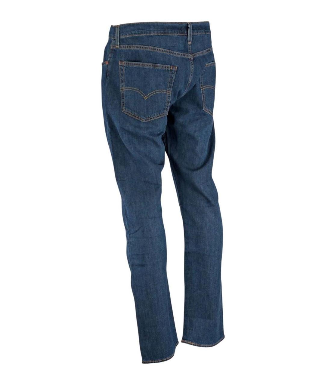 LEVI'S Синие хлопковые прямые джинсы, фото 2