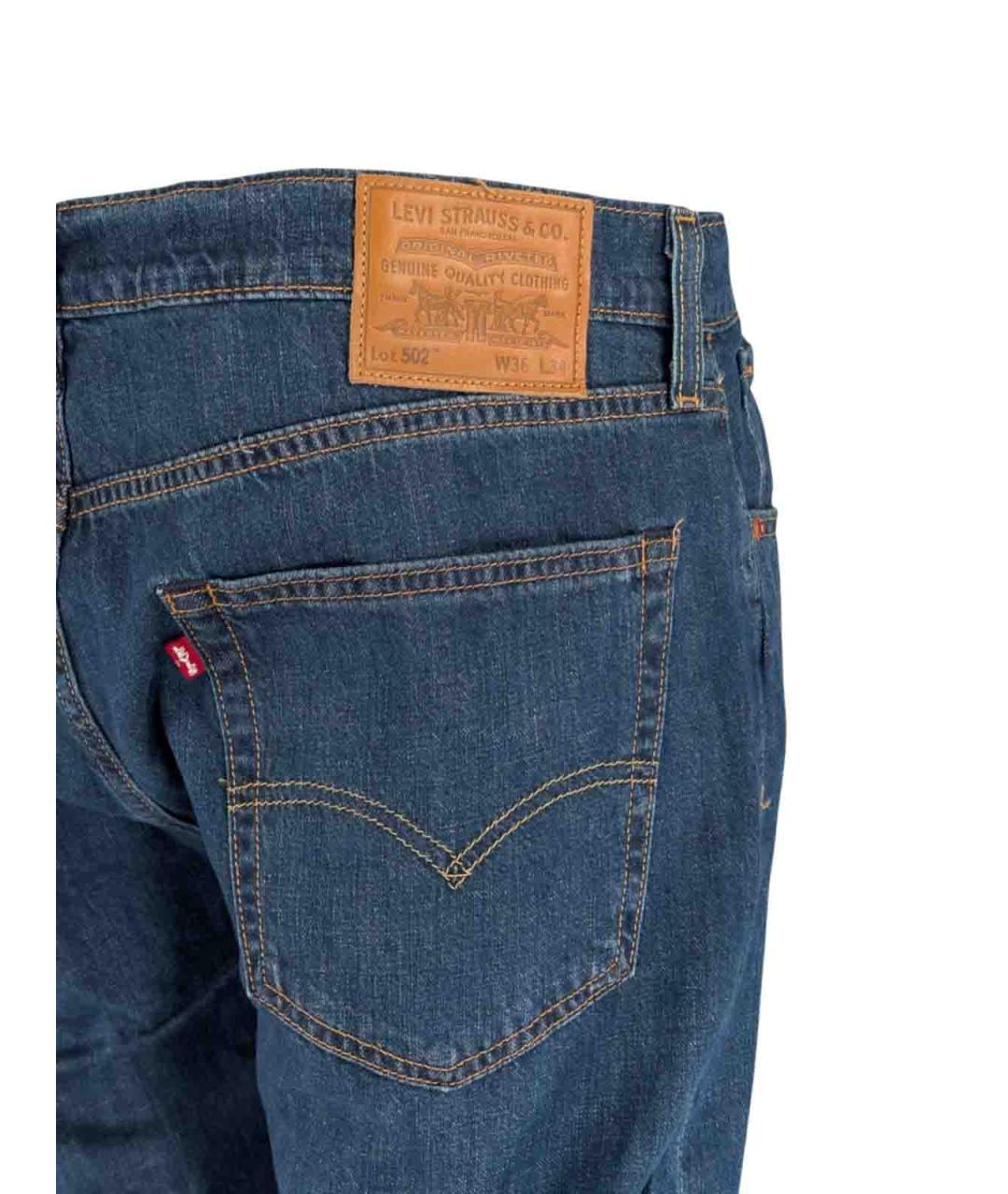 LEVI'S Синие хлопковые прямые джинсы, фото 4