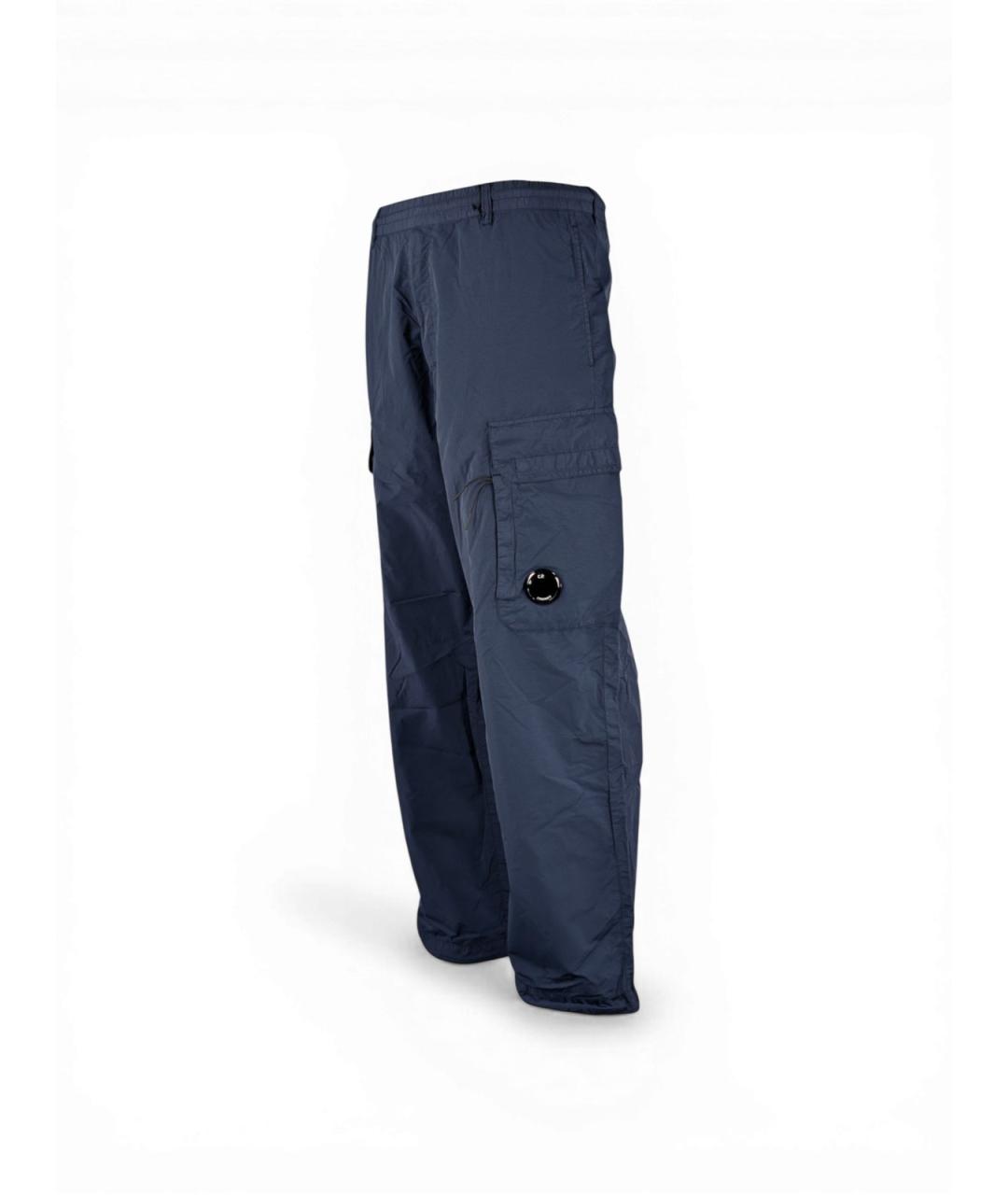 CP COMPANY Синие полиамидовые повседневные брюки, фото 3