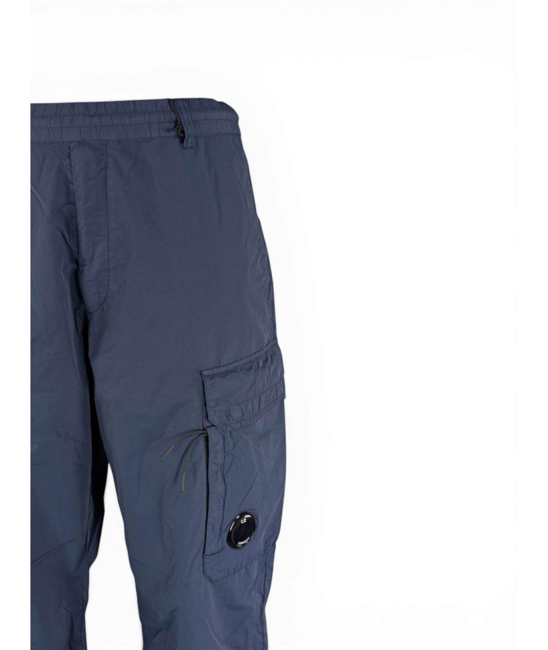 CP COMPANY Синие полиамидовые повседневные брюки, фото 2