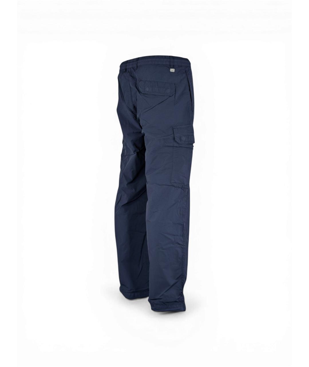 CP COMPANY Синие полиамидовые повседневные брюки, фото 4