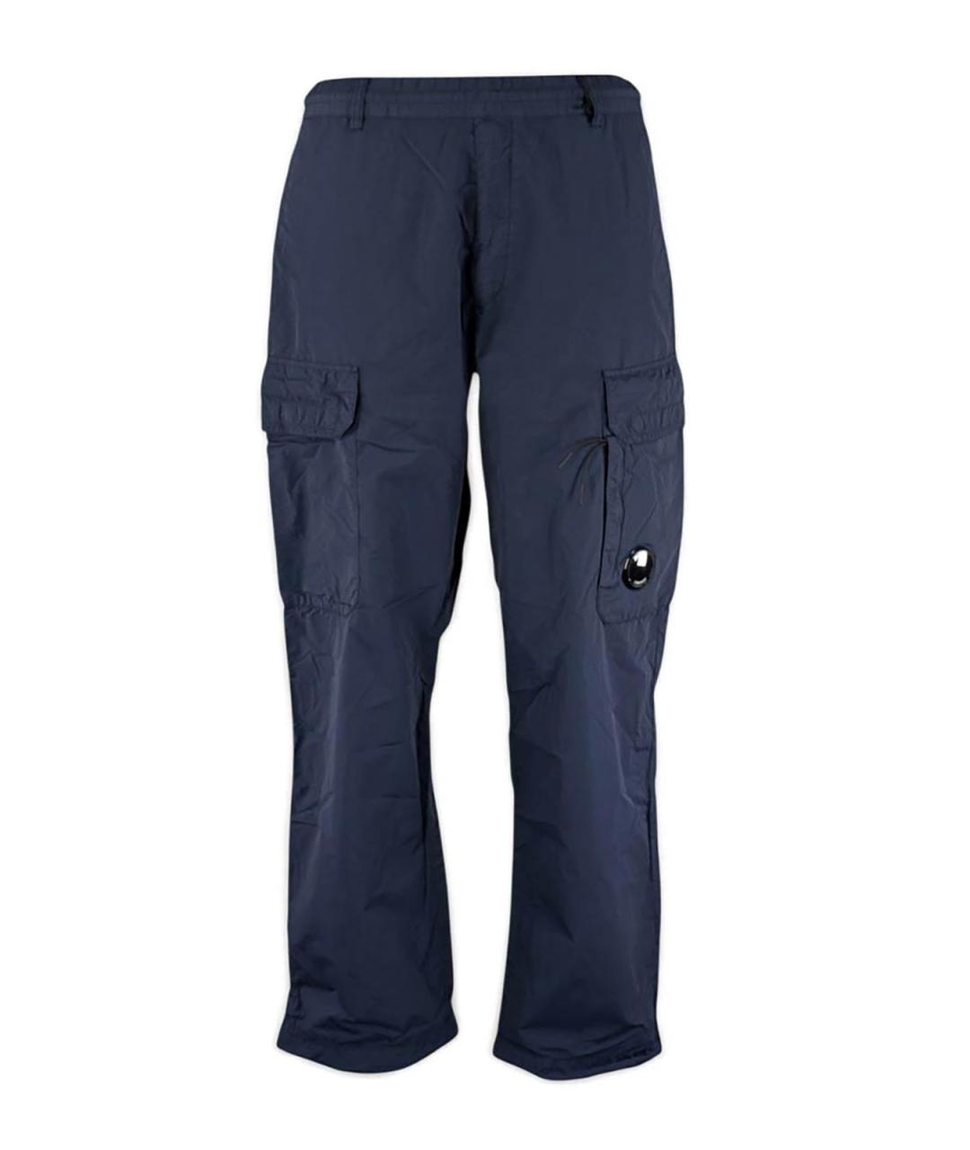 CP COMPANY Синие полиамидовые повседневные брюки, фото 1
