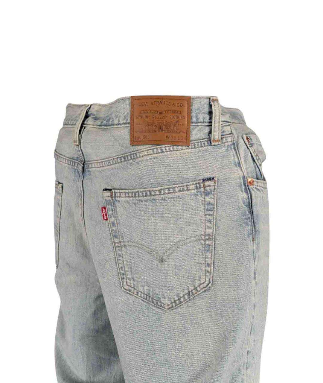 LEVI'S Синие прямые джинсы, фото 4