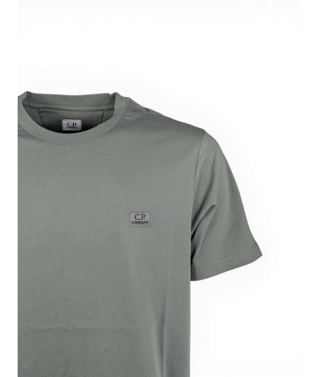 CP COMPANY Зеленое хлопковое поло с коротким рукавом, фото 2