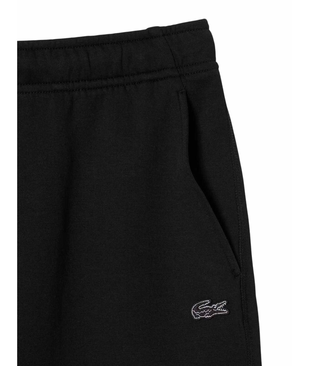 LACOSTE Черные хлопковые спортивные брюки и шорты, фото 2