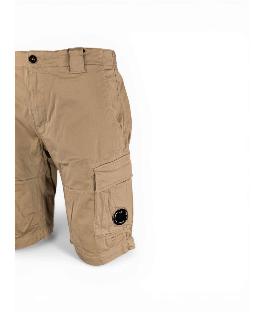 CP COMPANY Бежевые хлопковые шорты, фото 2
