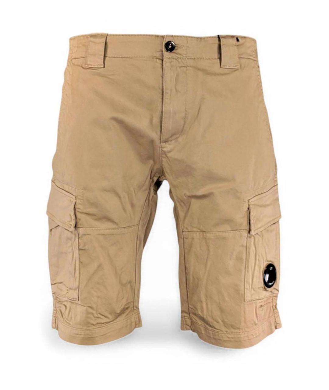 CP COMPANY Бежевые хлопковые шорты, фото 1