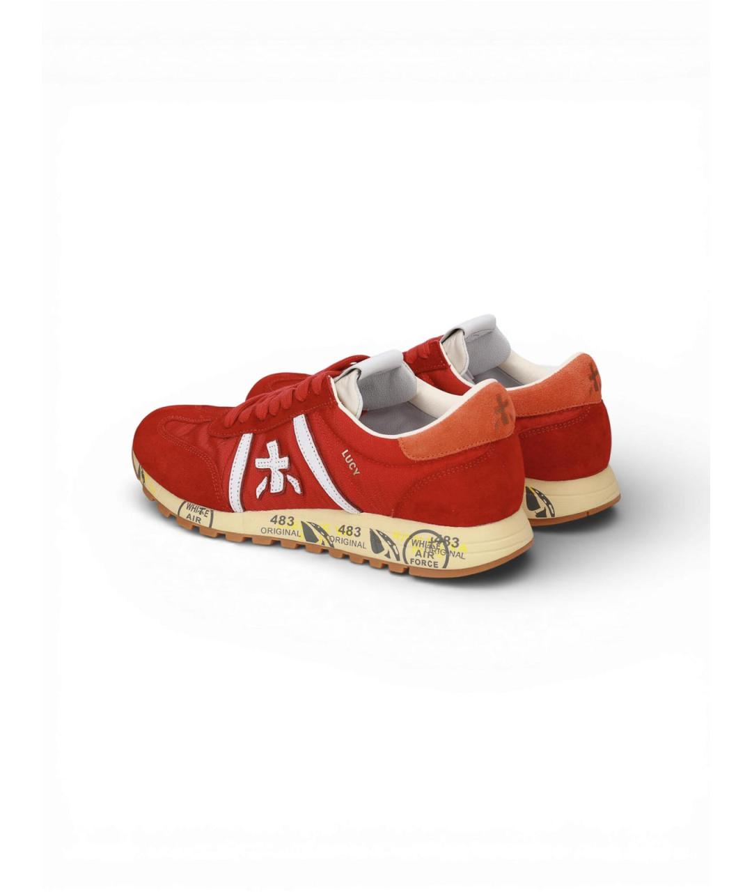 PREMIATA Красные кожаные кроссовки, фото 5
