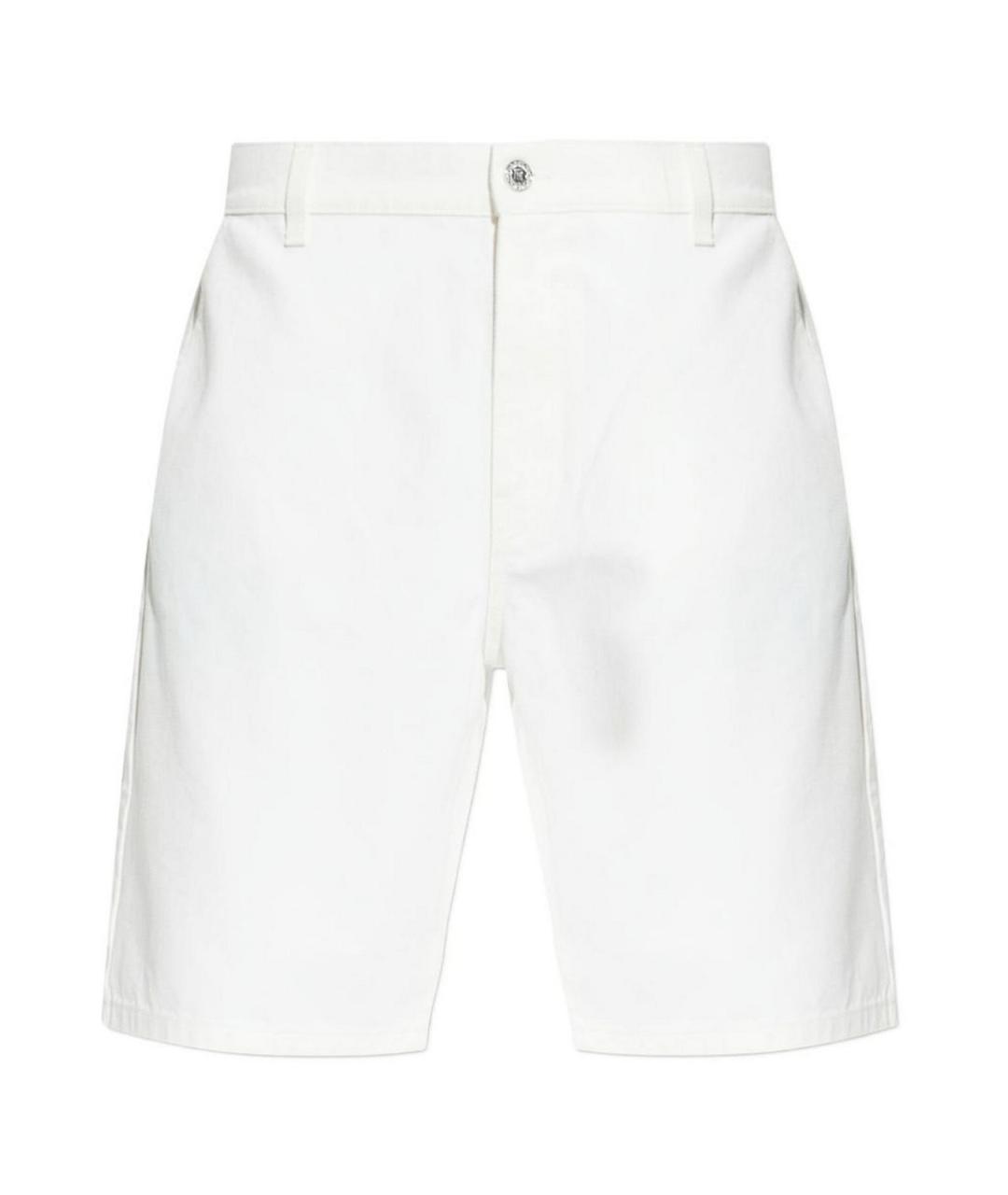 BALMAIN Белые хлопковые шорты, фото 1