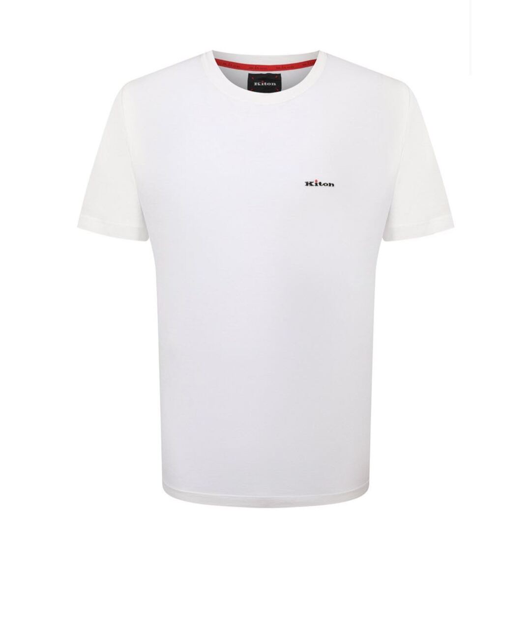 KITON Белая хлопковая футболка, фото 1