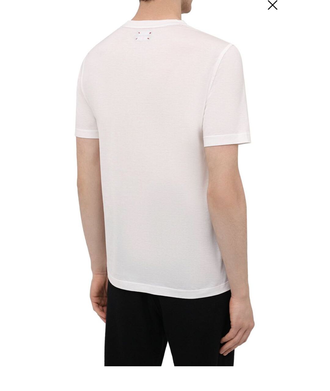 KITON Белая хлопковая футболка, фото 2